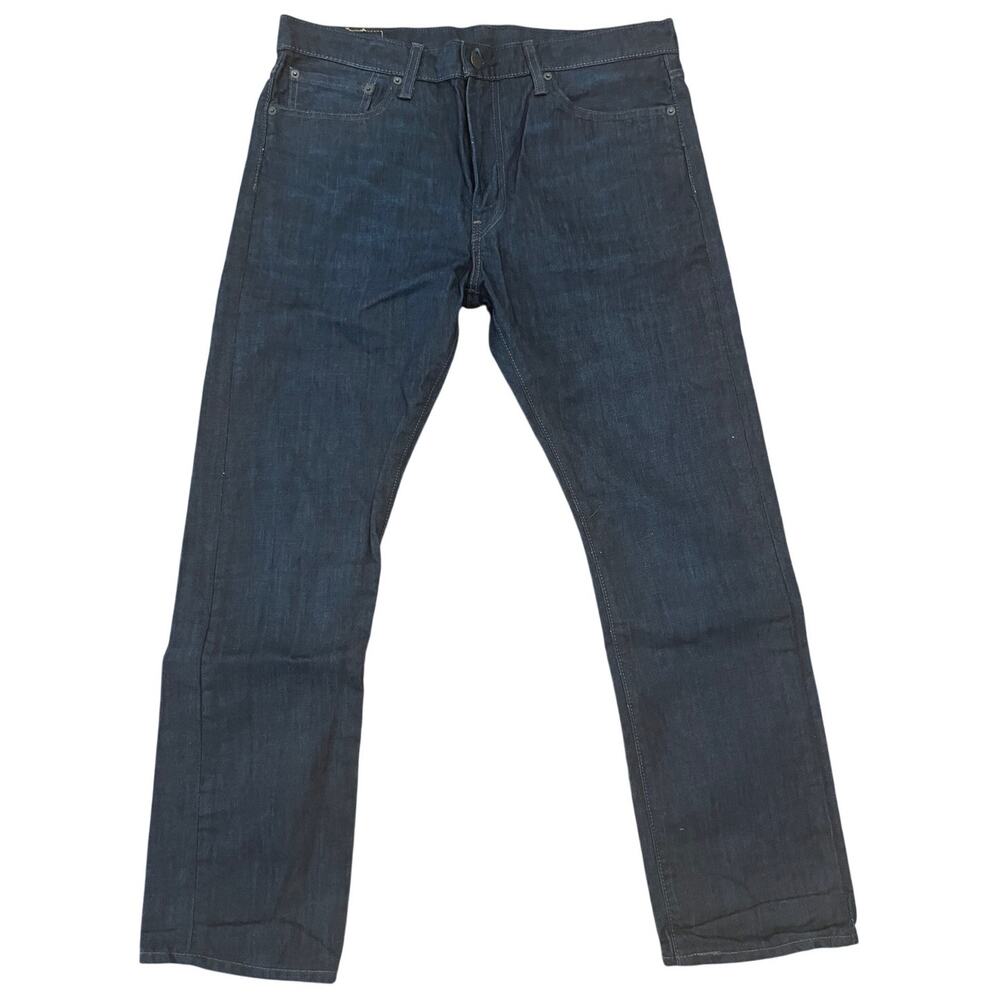 Levi's 513 Slim Straight Jeans 36x30 Dark Wash Indigo Blue NWOT New Without Tags